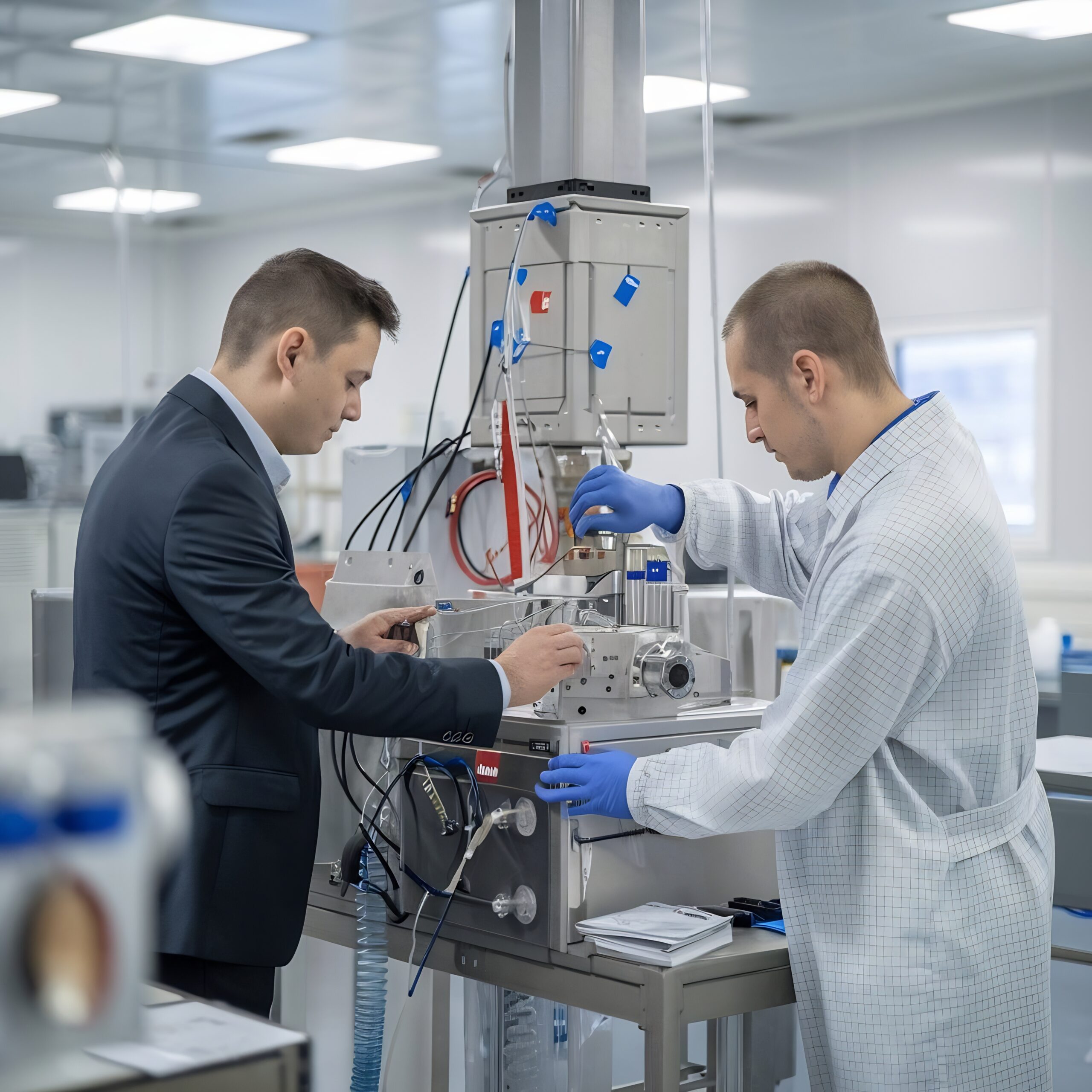 Man Worker in a reactors